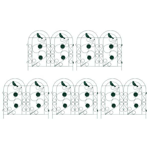 vidaXL Tuinhek Latwerk Groen 308,5 x 54,5 x 0,3 cm