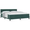 vidaXL Boxspringbed met hoofdeinde Donkergroen 180 x 200 cm Fluweel