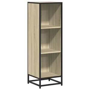 vidaXL Boekenkast 33,5x33x107,5 cm bewerkt hout sonoma eikenkleurig