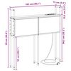 vidaXL Opberghoofdbord met Oplaadstation Sonoma eiken 102 x 15 x 98 cm