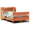 vidaXL Bedframe zonder matras massief grenenhout wasbruin 150x200 cm