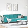 vidaXL Woonkamer Bank Turquoise 250 x 188 x 76 cm