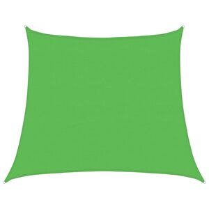 vidaXL Zonnezeil trapezium 160 g/m&sup2; 4/5x4 m HDPE lichtgroen
