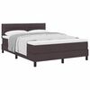 vidaXL Boxspringbed met matras Donkerbruin 140 x 190 cm Stof