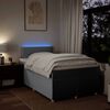 vidaXL Boxspring met matras stof lichtgrijs 120x200 cm