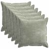 vidaXL Kussensloop 6 st HOUTEN Groen 55 x 55 cm Chenille Stof