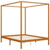 vidaXL Hemelbedframe met 4 lades massief grenenhout 160x200 cm