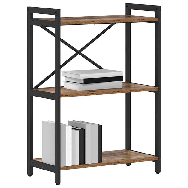 vidaXL Boekenkast Oud hout 60 x 30 x 85 cm Bewerkt hout