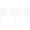 vidaXL Vervangend hoofdbord 180 cm metaal wit