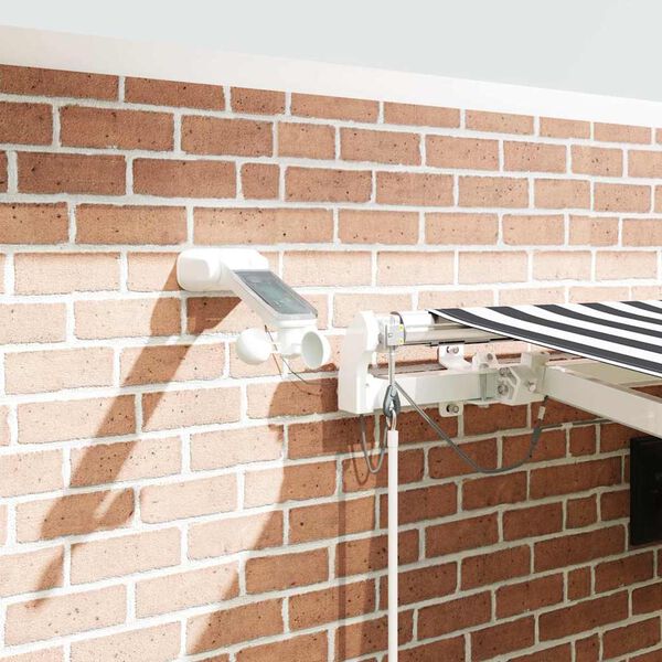 vidaXL Luifel automatisch uittrekbaar LED 450x300 cm antraciet en wit