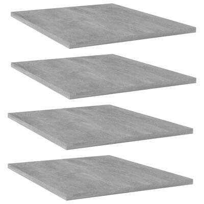 vidaXL Wandschappen 4 st 40x50x1,5 cm bewerkt hout betongrijs