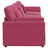 vidaXL Modulaire bank met kussens wijnrood