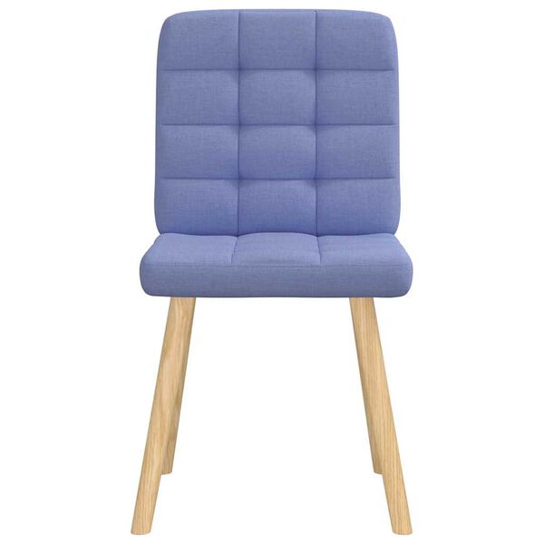 vidaXL Eetkamerstoelen 2 st stof jeansblauw