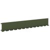 vidaXL Gazonrand 10 pcs 102 x 15 x 4 cm Staal Olijfgroen