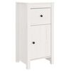 vidaXL Dressoir 40x35x80 cm massief grenenhout wit