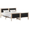 vidaXL Bedframe Bruin en zwart 150 x 200 cm Massief grenenhout