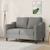vidaXL Tweezitsbank 120 cm stof donkergrijs