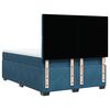 vidaXL Boxspring met matras fluweel blauw 140x190 cm