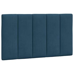 vidaXL Hoofdbordkussen "Hanko" 80 cm fluweel blauw