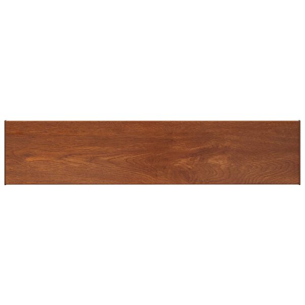 vidaXL Raamsokkel Bruin Hout 120 x 30 x 4,5 cm PVC