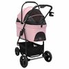 vidaXL Opvouwbare Huisdierenwagen Roze 78 x 54 x 101 cm Polyester
