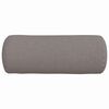 vidaXL Bolster Kussens 2 stuks Taupe Ø 15 x 40 cm Stof