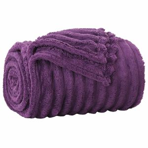 vidaXL plaid Paars 150 x 130 cm 0.51 kg Fleece