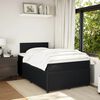 vidaXL Boxspring met matras fluweel zwart 120x190 cm