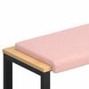 vidaXL Bankkussen Sherpa Stof Roze Diepte 35 cm