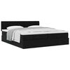 vidaXL Ottoman bed met matrassen 180x200cm fluweel zwart