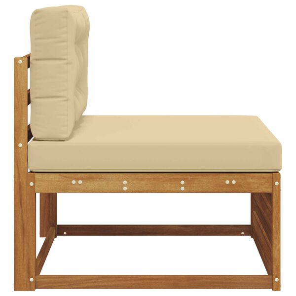 vidaXL Buitenzitmiddelsofa Massief Acaciahout Naturel