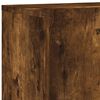 vidaXL 5-delige Tv-wandmeubelset bewerkt hout gerookt eikenkleurig