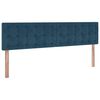 vidaXL Ottoman bed met matrassen 160x200cm fluweel donkerblauw
