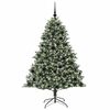 vidaXL Kunstkerstboom met 300 LED Groen 180 cm PVC en Plastic en Staal