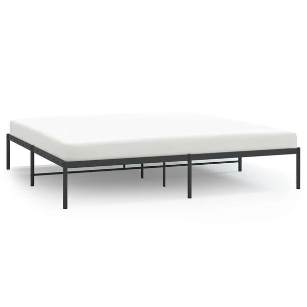 vidaXL Bedframe metaal zwart 200x200 cm