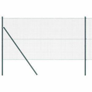 vidaXL gelast draadhek met grondbevestiging 10 x 1,2 m Groen Mesh