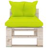 vidaXL 6-delige Loungeset met kussens pallet grenenhout