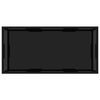 vidaXL Salontafel 100x50x35 cm gehard glas zwart