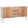 vidaXL Dressoir New York 130,6 x 43 x 73,6 cm Massief grenenhout