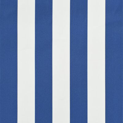 vidaXL Luifel uittrekbaar 200x150 cm blauw en wit