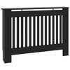 vidaXL Radiatorombouw 112x19x81,5 cm bewerkt hout zwart