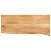 vidaXL Tafelblad met natuurlijke rand 80x40x2,5 cm massief mangohout