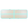 vidaXL Gymnastiekmat met pomp opblaasbaar 400x100x10 cm PVC groen
