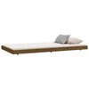 vidaXL Bedframe massief grenenhout honingbruin 100x200 cm