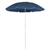 vidaXL Parasol met stalen paal 180 cm blauw
