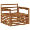 vidaXL 2 st Tuinbank Naturel