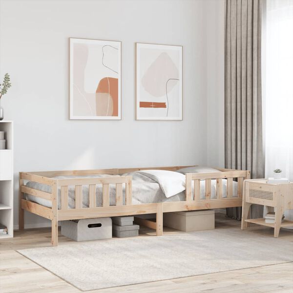 vidaXL Bedframe zonder matras massief grenenhout 90x190 cm