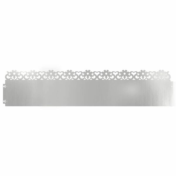 vidaXL Gazonranden 20 pcs Zilver 103 x 0,05 x 22 cm