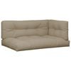 vidaXL Palletkussens 5 st stof taupe