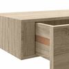 vidaXL Wandschappen 2 st met lade 40x23,5x10 cm MDF eikenkleurig